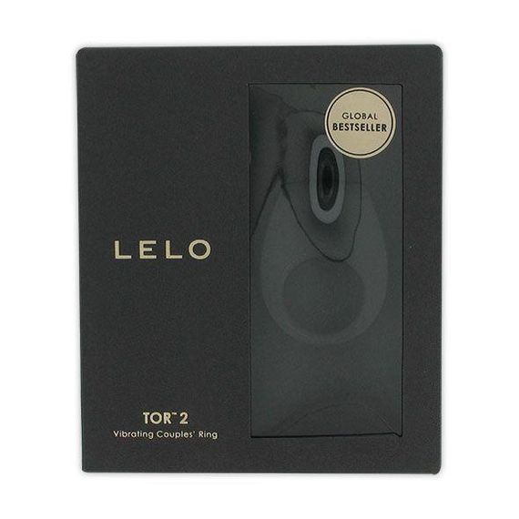 Ерекційне кільце з вібрацією LELO Tor 2 Black для пар, посилення ерекції та спільної насолоди | Зображення 4