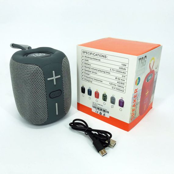 Bluetooth колонка с USB и AUX входом TG658, Колонка с подсветкой и светомузыкой, Блютуз аудио приемник NR-24 | Зображення 3