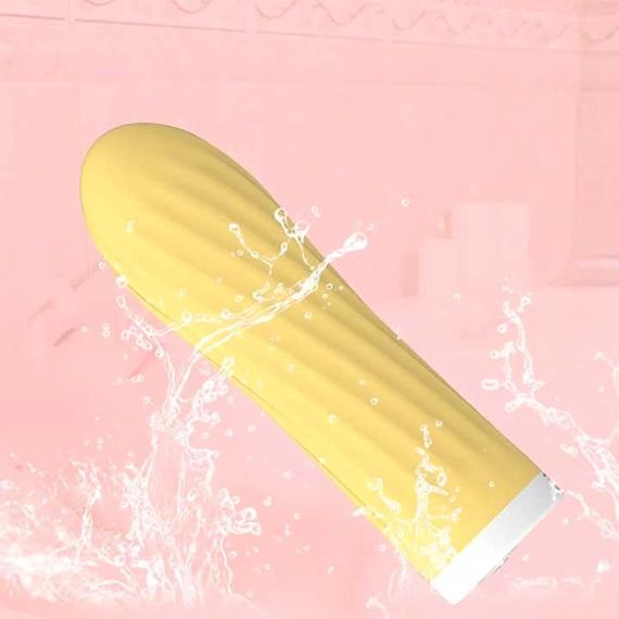 Мінівібратор «Rechargeable Silicone Touch» 10 режимів вібрації жовтий | Зображення 5