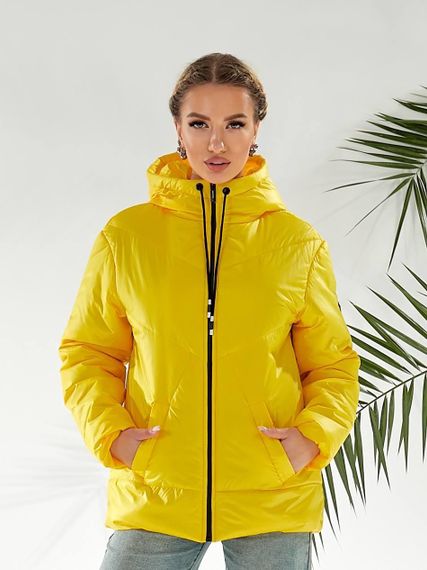 Утеплена куртка, арт.417, жовтий