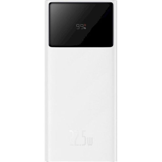 Портативний ЗП Power Bank Baseus EnerFill FP41 PD22.5W 30000 mAh (E0027K) Moon White | Зображення 1