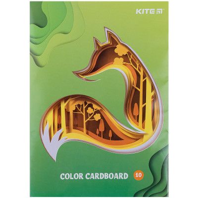 Цветной картон Kite двухсторонний А5, 10 листов/10 цветов (K21-1257) | Зображення 2