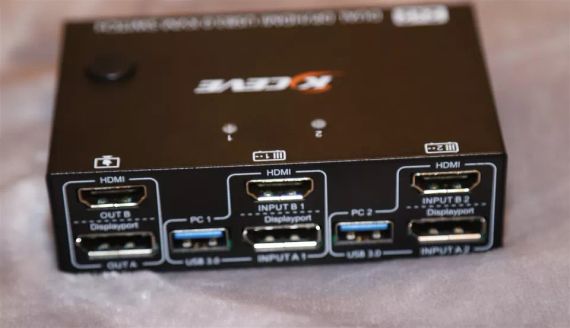 K-CEVE 2x2 HDMI Display port 2 компьютерный коммутатор. KVM202DH USB 3.0 (KVM202DH) Б/У | Зображення 3