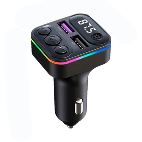 Автомобильный FM ФМ модулятор Terra С38, Bluetooth 5.0, трансмиттер, вольтметр, быстрая зарядка QC3.0