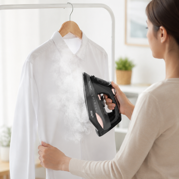 Праска RAF ELECTRIC STEAM IRON R.1388 / Парова праска бездротова + зарядна база, 2400 Вт / Праска з керамічним покриттям | Зображення 4