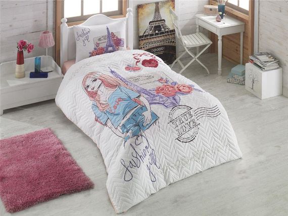 Комплект постельного белья с покрывалом Kristal Young 160×230 см Fashion