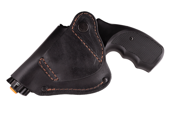 Кобура Револьвера 25 поясна формована шкіра чорна | Зображення 1