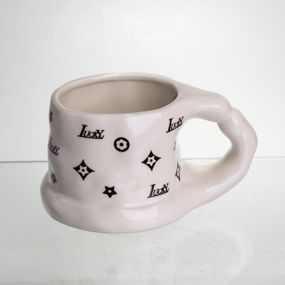 Чашка фарфоровая 500 (мл) оригинальная кружка на подарок чашка для чая и кофе Черный FM-11A