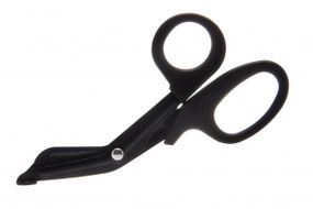 Ножиці для бондажу Bondage Safety Scissor чорного кольору 17.7 см