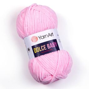 Пряжа YarnArt Dolce Baby 750 рожева ярнарт дольче бебі плюшева