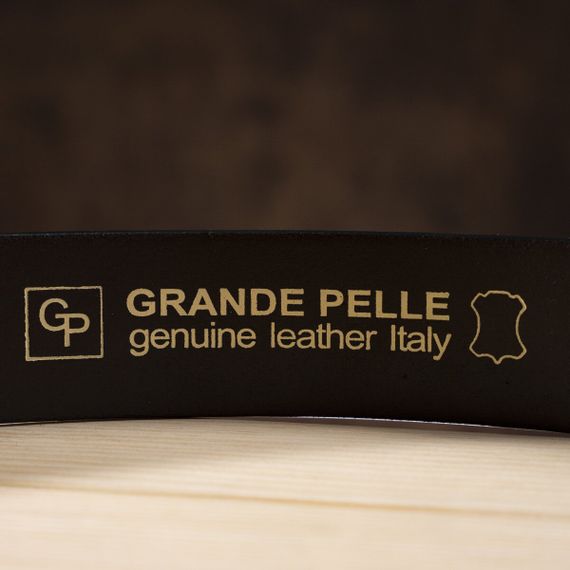 Ремень мужской GRANDE PELLE 11028 под джинсы Коричневый | Зображення 4