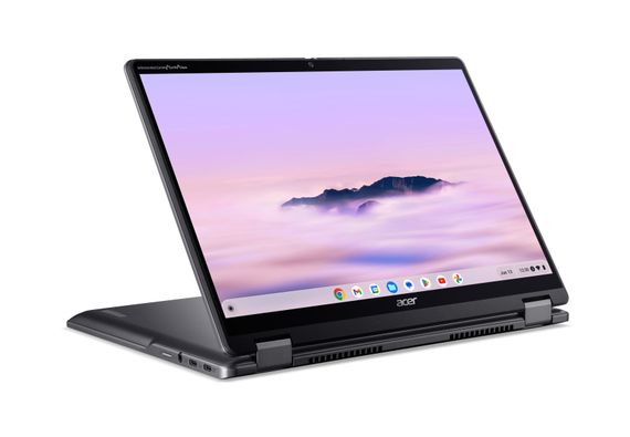 Ноутбук Acer Chromebook Plus Spin 514 CP514-4HN 14' WUXGA IPS Touch, Intel 3-100U, 8GB, F256GB, UMA, ChromeOS, сірий (NX.KYQEU.001) | Зображення 8