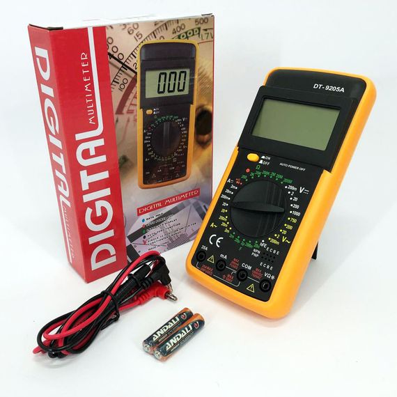 Цифровой мультиметр Digital Multimeter DT9205A, Электронный мультиметр, Мультиметр RJ-804 тестер вольтметр | Зображення 1