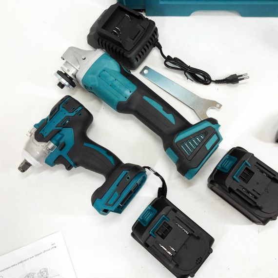 Набор 2 в 1 шуруповёрт + гайковёрт в чемодане 2 аккумулятора ER-89