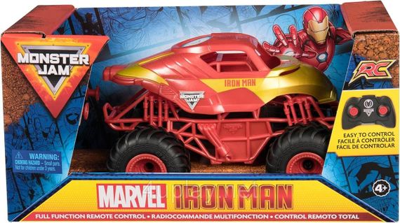 Монстр-трак на радиоуправлении Железный человек Оригинал Monster Jam Marvel Iron Man RC Monster Truck | Зображення 1