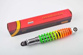 Амортизатор   GY6, DIO ZX, LEAD   310mm, регулируемый   (радуга)   NDT