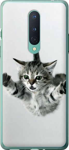 Чехол на OnePlus 8 Летящий котёнок "2322u-1902-17620"