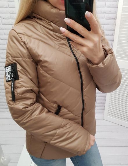 Жіноча демісезонна куртка, арт. 1008, кава | Зображення 5