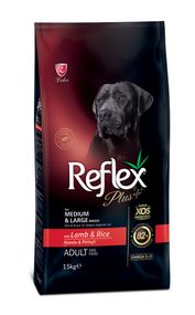 Корм Reflex Plus Dog Adult Medium & Large Breeds Lamb & Rice сухой с ягненком для взрослых собак средних и крупных пород 15 кг