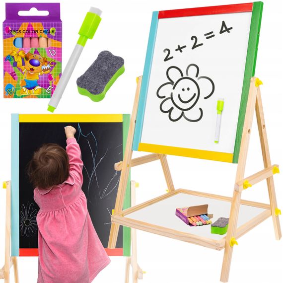 Мольберт Kruzzel 23546 двостороння магнітна обертова дошка