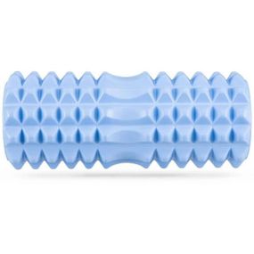 Ролик масажний для йоги, фітнесу (спина та шия) OSPORT (33*14 см) Блакитний