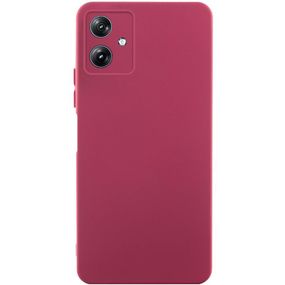 Чохол TPU GETMAN Liquid Silk Full Camera для Motorola Moto G54 Бордовий / Marsala