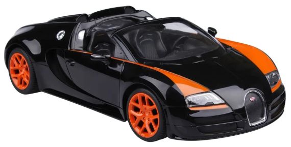 Машинка Rastar Bugatti Grand Sport Vitesse на радіокеруванні. 1:14. Колір: чорний | Зображення 1
