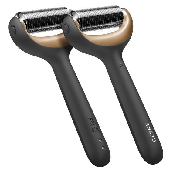 Электронный роллер для лица и тела с микроиглами GESKE MicroNeedle Face&Body Roller 8в1 gray, Серый | Зображення 5