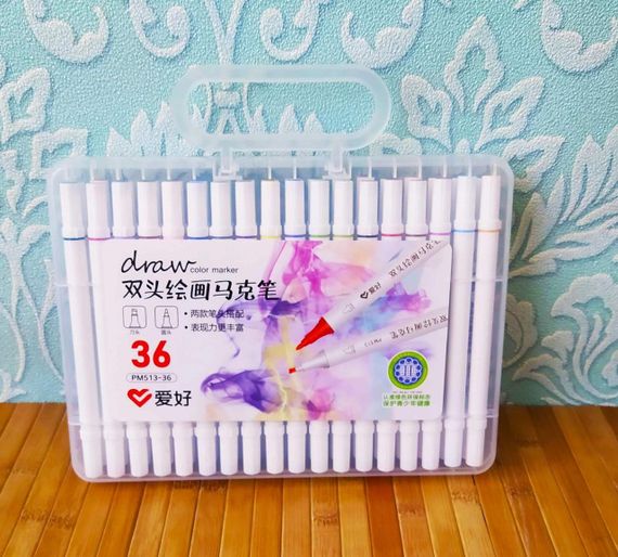 Скетч маркери SketchMarker двосторонні для паперу набір 36 шт.  ⁇  Скет Маркер  ⁇  SketchMarker
