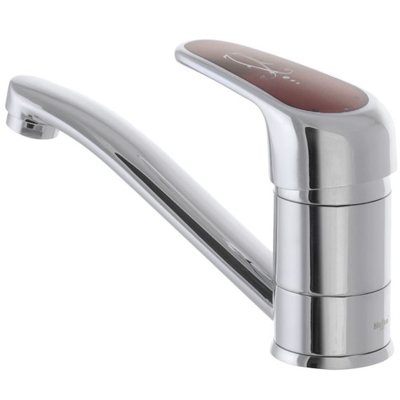 Смеситель для умывальника Haiba Magic 004 с красной ручкой (вылив 15 см) (HB0690) | Зображення 2