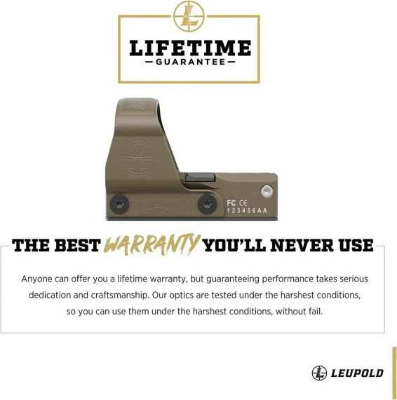 Приціл коліматорний LEUPOLD DeltaPoint Pro 2.5 MOA Dot FDE Коліматор Приціл коліматор Приціл коліматорний для АК | Зображення 3