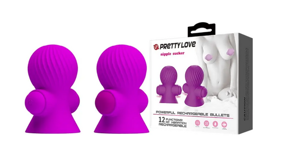 Вібростимулятори для сосків PRETTY LOVE — Nipple Sucker фіолетовий Sex Aura