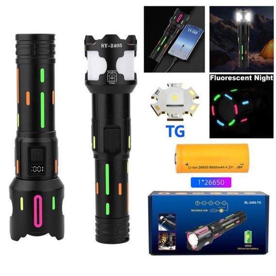 Фонарь NIGHT VISION FLUORESCENCE BL-2405-TG 1x26650 PX-79 | Зображення 1