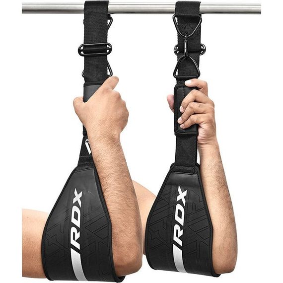 Петли подвесные (петли Береша) RDX F6 KARA Gym Workout Abs Straps Black/White | Зображення 1
