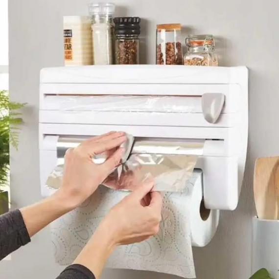 Кухонний диспенсер 4в1 Triple Paper Dispenser NEW для плівки, фольги та рушників | Зображення 1