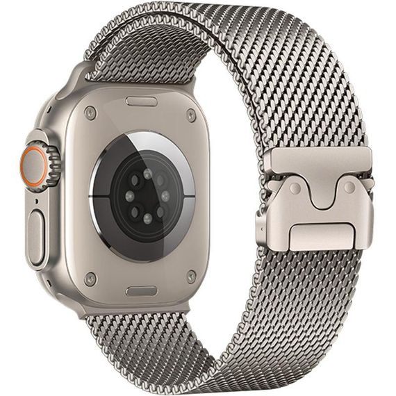 Ремінець Hoco WA33 Original series umbrella buckle Milanese steel strap для Apple watch 38/40/41/42mm Black Original Color | Зображення 1