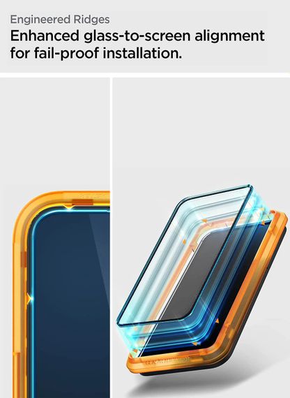 Захисне скло Spigen для Apple Iphone 14 Pro Glas tR Align Master FC (2 Pack), Black (AGL05216) | Зображення 4