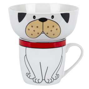 Набор детской посуды Happy Dog 2 предмета: (пиала/чашка) YF6011 LIMITED EDITION