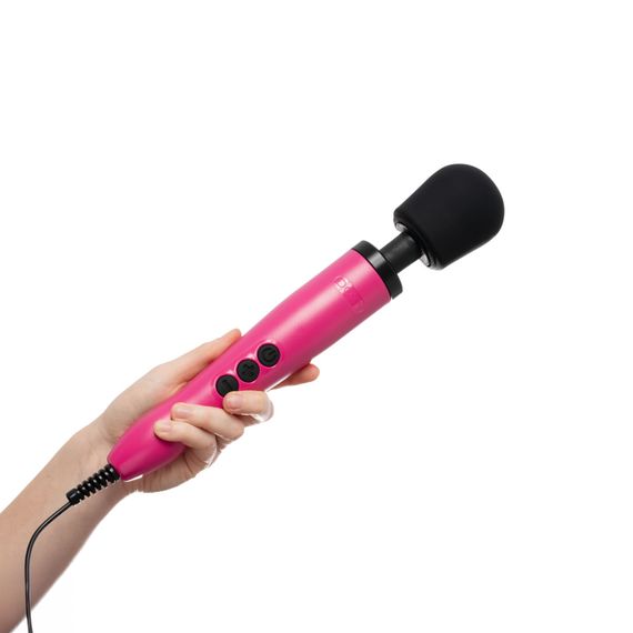 Вібромасажер DOXY Original Pink, дуже потужний, живлення 220В, пульсівні вібрації | Зображення 4