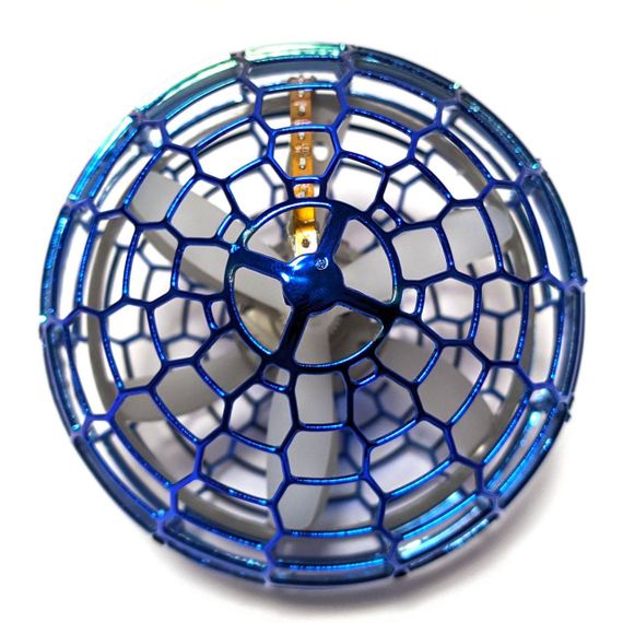 Летающий светящийся шар FLYING SPINNER, с USB, Синий / Игрушка бумеранг с подсветкой / Летающий мячик | Зображення 7