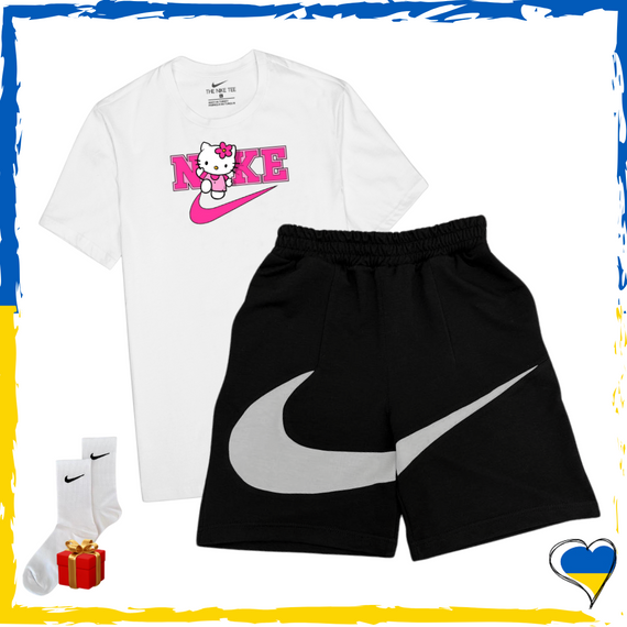 Комплект шорти Nike Big Swoosh та футболки 2шт Nike. Комплект Найк Біг Свуш XS/S | Зображення 3