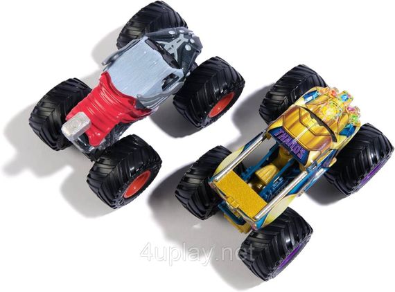 Подарунковий набір металевих монстр-траків Monster Jam Marvel Тор, Танос | Зображення 4