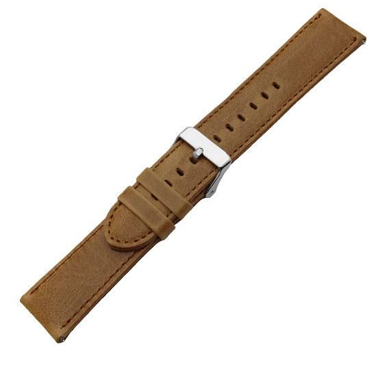 Кожаный ремешок для часов Motorola Moto 360 2nd gen (42mm) - Light Brown | Зображення 1