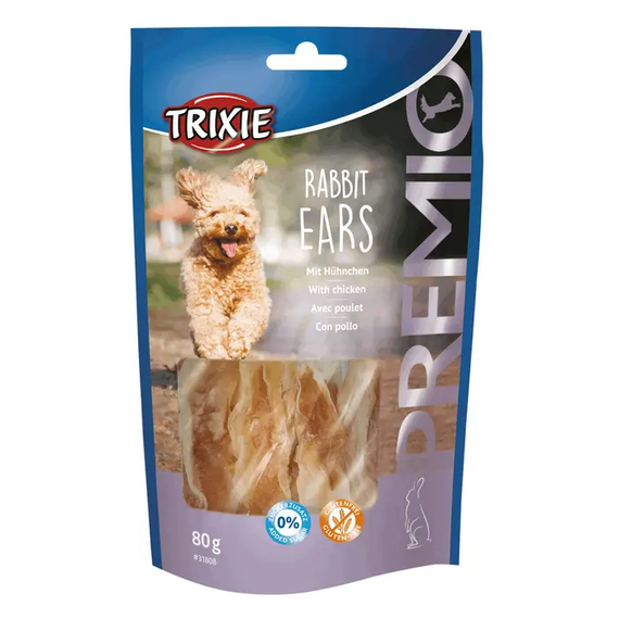 Лакомство Trixie для собак PREMIO Rabbit Ears с кроликом 80г