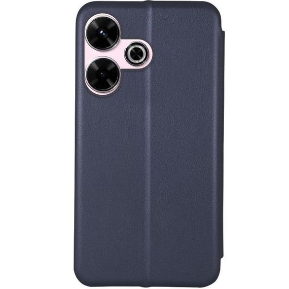 Шкіряний чохол-книжка Classy для Xiaomi Redmi 13 4G / Poco M6 4G Темно-синій | Зображення 1