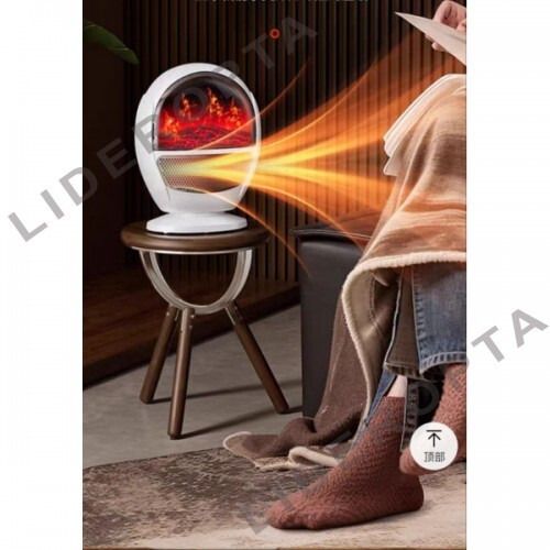 Великий керамічний обігрівач із зображенням каміна XPRO (47493-_1036) | Зображення 1