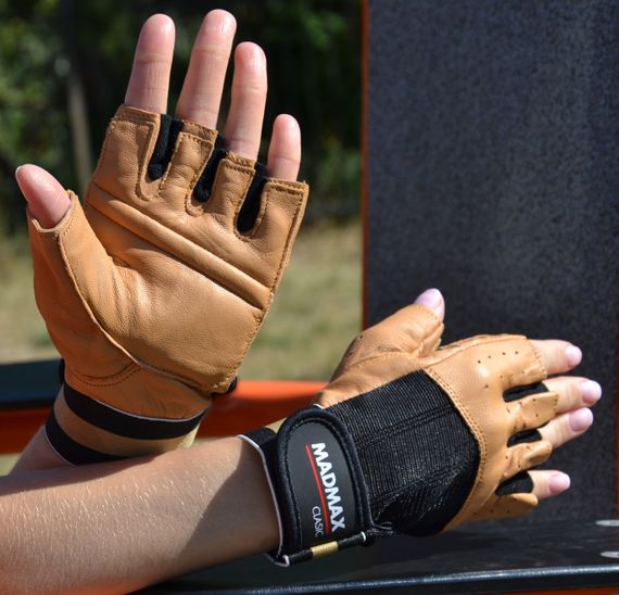 Рукавички для фітнесу MadMax MFG-248 Clasic Brown XL | Зображення 3