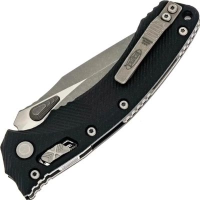 Нож Microtech Amphibian Ram-Lock, клинок Apoc Fluted, руків&apos;я чорне G10 (137RL-10APFLGTBK) | Зображення 3