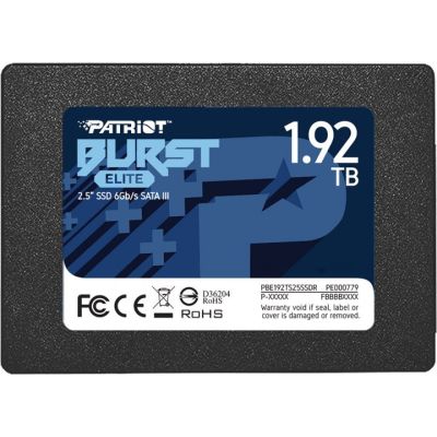 Накопитель SSD 2.5&quot; 1.92TB Burst Elite Patriot (PBE192TS25SSDR) (PBE192TS25SSDR)