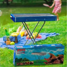 Мангал переносний з ґратами BBQ BARBECUE TRAY 770T